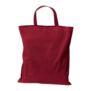 Bavlnená taška OEKO TEX s krátkymi ušami, 140 g/m²