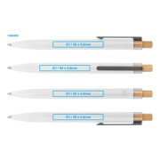 Recyklované hliníkové guľôčkové pero - M-Collection