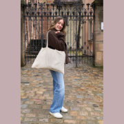 Nákupná taška z organickej bavlny (GOTS) s uzatvár - M-Collection