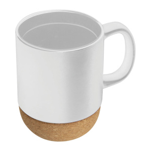Keramická hrnček ​​s korkom, 350 ml