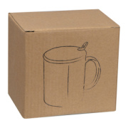 Hrnček s lyžičkou a bambusovým viečkom, 300ml - M-Collection
