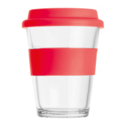 Sklenený hrnček so silikónovým puzdrom, 300 ml - M-Collection