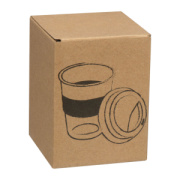 Sklenený hrnček so silikónovým puzdrom, 300 ml - M-Collection