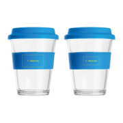 Sklenený hrnček so silikónovým puzdrom, 300 ml - M-Collection