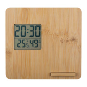 Meteostanica a bezdrôtová nabíjačka z bambusu - M-Collection