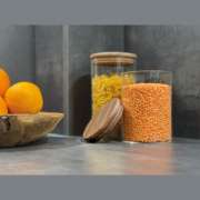 Skladovacia dóza z borosilikátového skla s viečkom - M-Collection