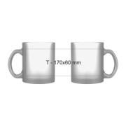 Transparentne matný hrnček, 300 ml - M-Collection