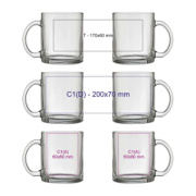 Hrnček na kávu zo skla, 300 ml - M-Collection