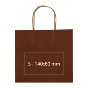 Malá recyklovaná papierová taška - M-Collection
