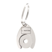 Kovová kľúčenka so žetónom - M-Collection