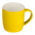 Hrnček s gumeným povrchom,  300 ml - M-Collection, farba - žltá