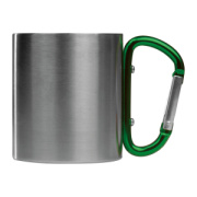 Kovový hrnček s karabínkou, 220 ml - M-Collection