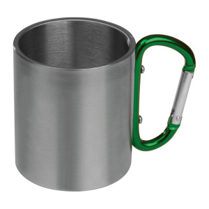 Kovový hrnček s karabínkou, 200 ml