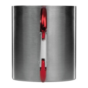 Kovový hrnček s karabínkou, 200 ml - M-Collection