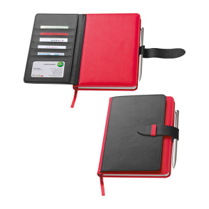 Zápisník A5 s držiakom na karty