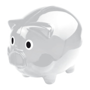 Plastová pokladnička prasiatko