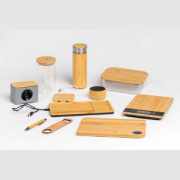 Kuchynská váha z bambusu s čiernym displejom - M-Collection