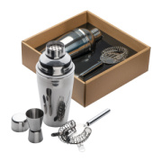 3-dielny kovový koktejlový set, 500 ml