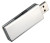USB klasik 128 - veľkosť 2 GB - farba strieborná