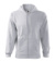 Trendy Zipper - Mikina pánska - Malfini, farba - svetlosivý melír, veľkosť - 2XL