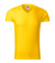Slim Fit V-neck - Tričko pánske - Malfini, farba - žltá, veľkosť - S