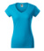 Fit V-neck - Tričko dámske - Malfini, farba - tyrkysová, veľkosť - XS