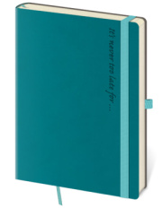 Zápisník Flexies L linajkový Petrol Blue