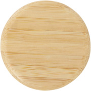 Sklenená fľaša na vodu Porto s objemom 500 ml, silikónovou rukoväťou a bambusovým viečkom