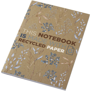 Recyklovaný kraftový poznámkový blok Novella Austen formátu A5 s mäkkou väzbou – 50 listov