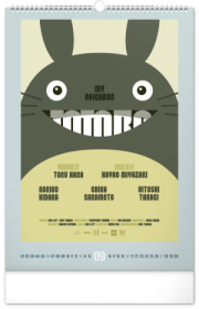 NOTIQUE Nástenný kalendár Alternative Movie Posters 2026, 33 x 46 cm