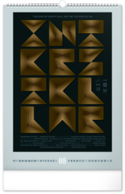 NOTIQUE Nástenný kalendár Alternative Movie Posters 2026, 33 x 46 cm