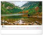 NOTIQUE Nástenný kalendár Magické Tatry 2026, 48 x 33 cm