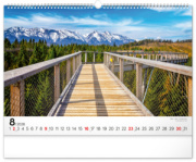 NOTIQUE Nástenný kalendár Magické Tatry 2026, 48 x 33 cm