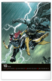 NOTIQUE Nástenný kalendár Batman Dark 2026, 33 x 46 cm