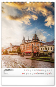 NOTIQUE Nástenný kalendár Naše Slovensko 2026, 33 x 46 cm