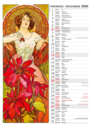 Kalendár Alfons Mucha