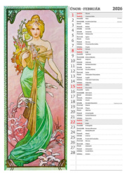 Kalendár Alfons Mucha