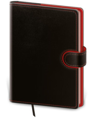 Denný diár A5 Flip čierno/červený