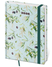 Denný diár A5 Vario Olive s gumičkou