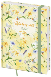 Týdenní diář B6 Bylinkový Herbs s gumičkou