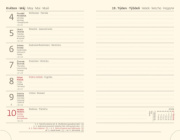 Vreckový diár Memory tmavo modrý s gumičkou