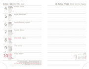 Vreckový diár Print Pop světle zelený