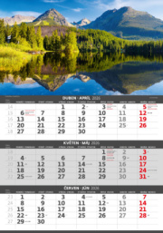 Trojmesačný kalendár Hory