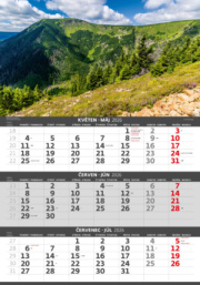 Trojmesačný kalendár Hory