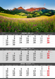 Trojmesačný kalendár Hory