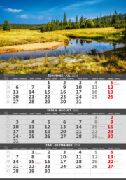 Trojmesačný kalendár Hory