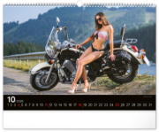 Nástenný kalendár Girls & Bikes 2026, 48 x 33 cm