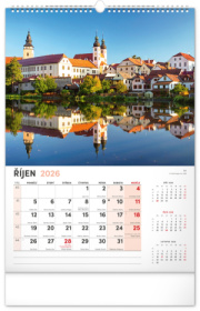 NOTIQUE Nástenný kalendár Má vlasť CZ 2026, 33 x 46 cm