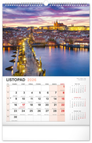 NOTIQUE Nástenný kalendár Má vlasť CZ 2026, 33 x 46 cm