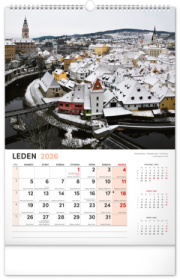 NOTIQUE Nástenný kalendár Má vlasť CZ 2026, 33 x 46 cm